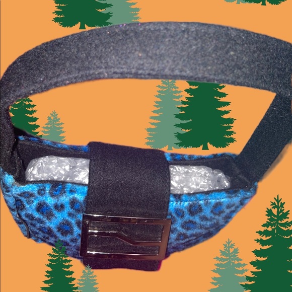 Far Nine Fuzzy Blue Leopard Print 90s/Y2K/ 90s Style Mini Handbag - Picture 4 of 5